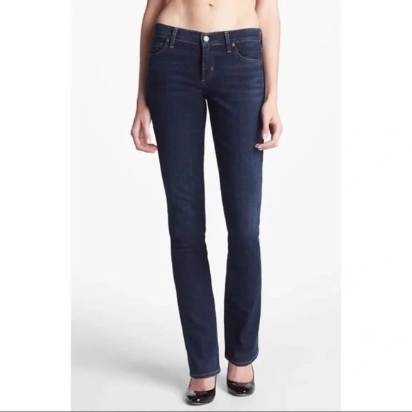 Citizens Of Humanity Denim - CITIZENS OF HUMANITY Ava Low Waist Straight Leg Jean 28 Distressing